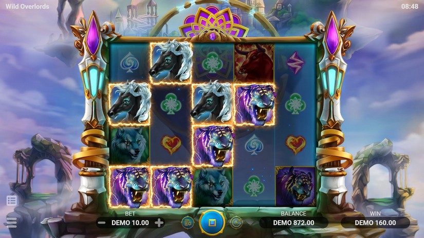 Wild Overlords slot screen 2