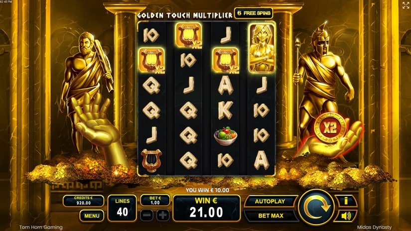 Midas Dynasty slot screen 5