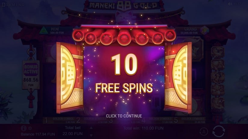 Maneki 88 Gold slot screen 4