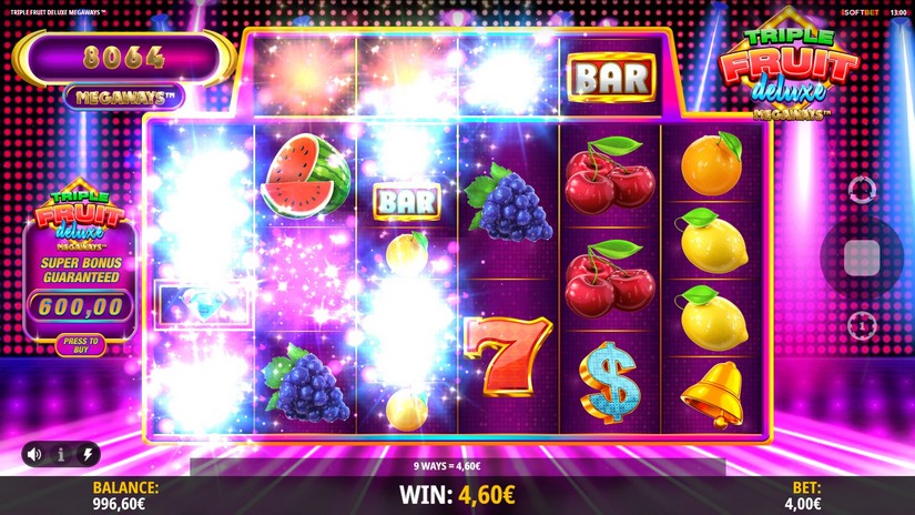Triple Fruit Deluxe Megaways slot screen 2