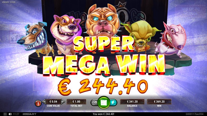 Angry Dogs slot screen 8
