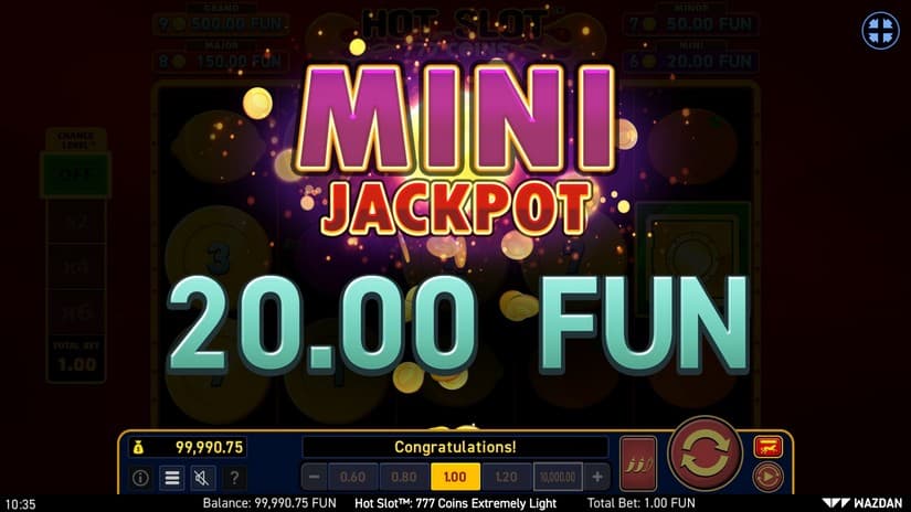 Hot Slot™: 777 Coins Extremely Light slot screen 3