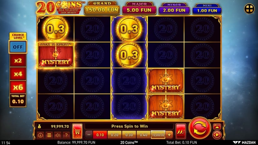 20 Coins™ slot screen 1