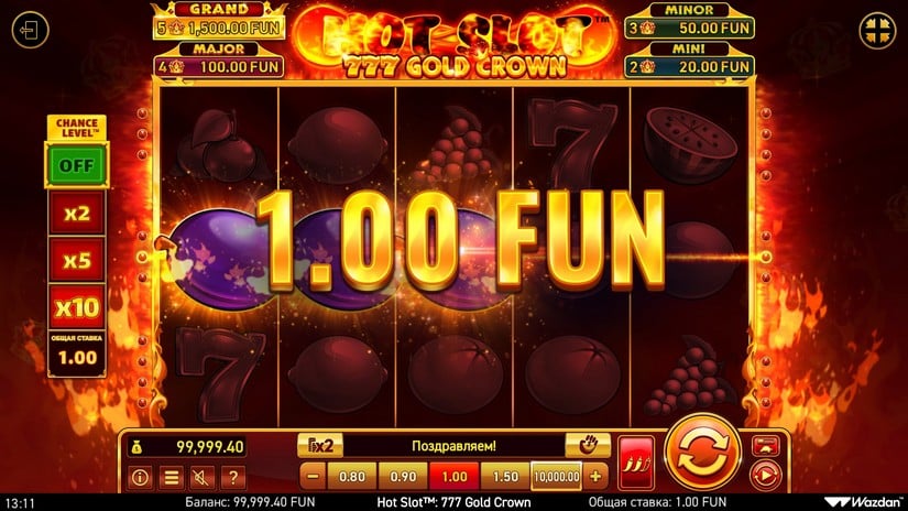 Hot Slot™: 777 Gold Crown slot screen 2