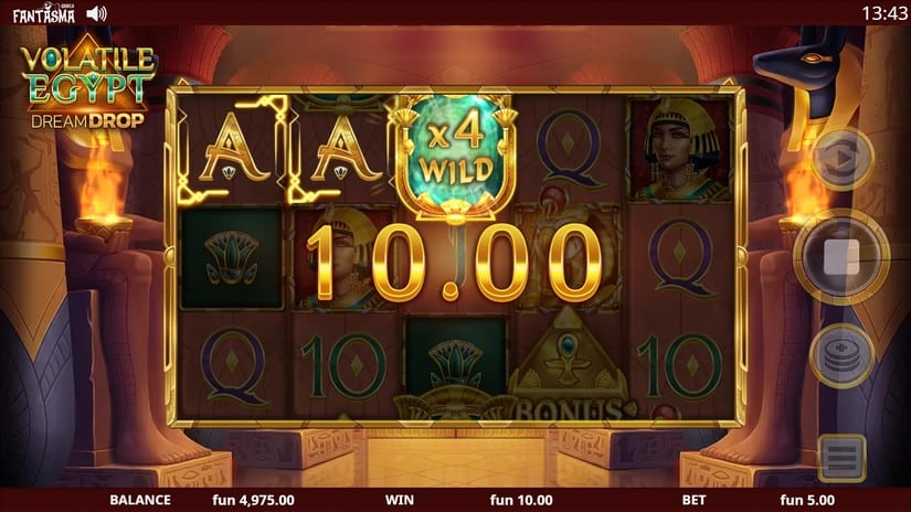 Volatile Egypt Dream Drop slot screen 2