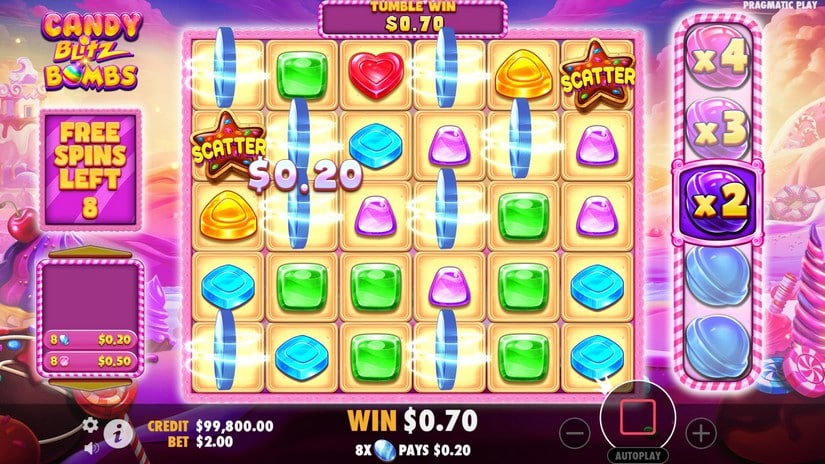 Candy Blitz Bombs slot screen 3