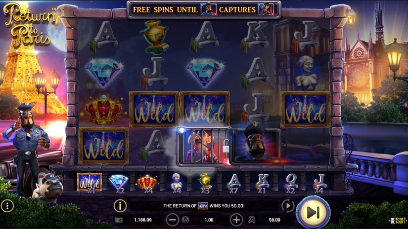 Return to Paris slot screen 6