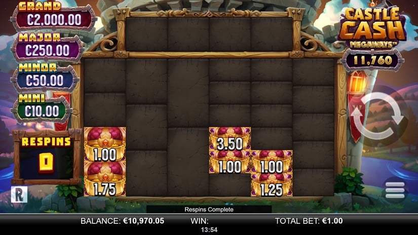Castle Cash Megaways slot screen 5