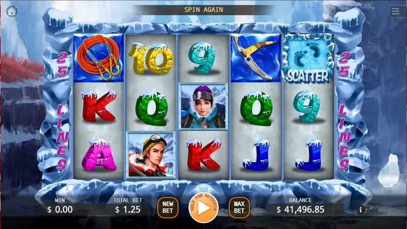 Bigfoot Yeti slot screen 1