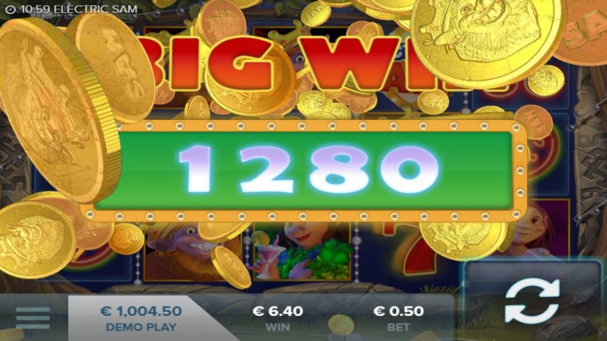Electric Sam slot screen 3