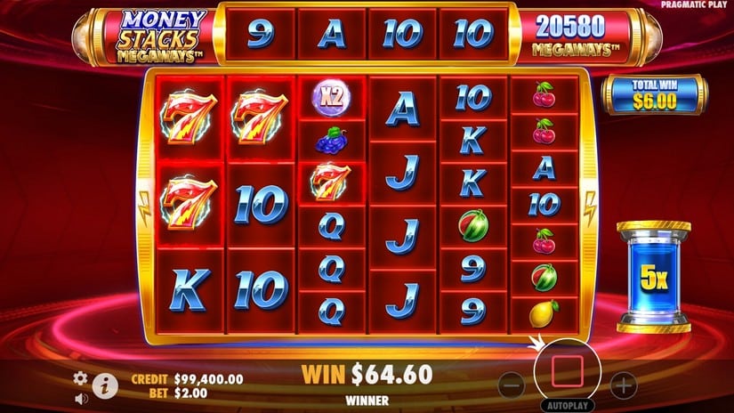 Money Stacks Megaways slot screen 4