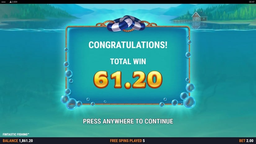 Fintastic Fishing slot screen 6