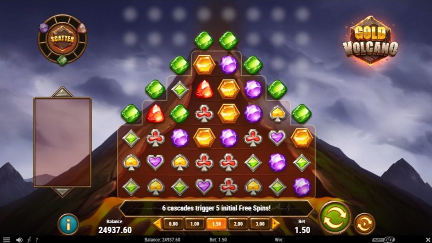 Gold Volcano slot screen 3