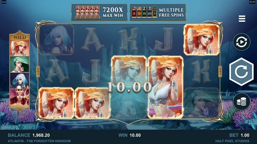Atlantis The Forgotten Kingdom slot screen 2