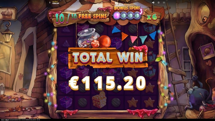 Sugar Monster slot screen 8