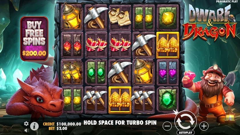 Dwarf & Dragon slot screen 1