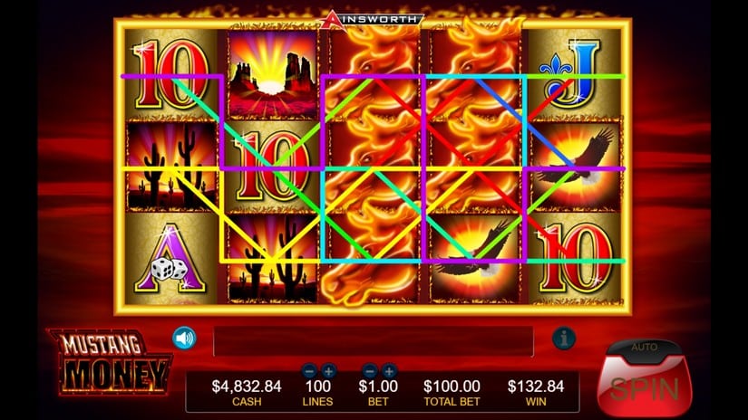 Mustang Money slot screen 2