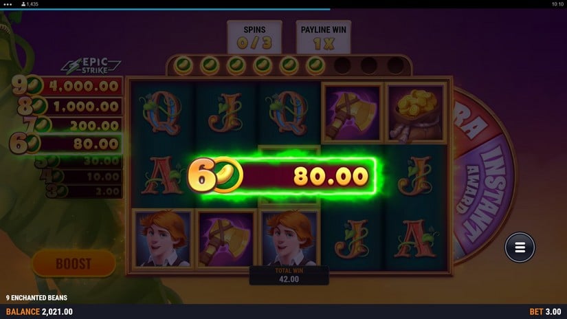 9 Enchanted Beans slot screen 8