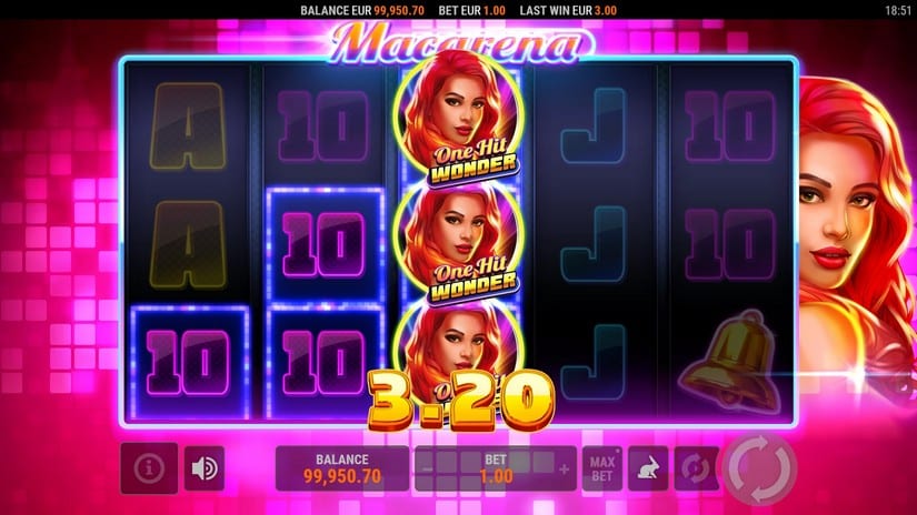 Macarena slot screen 4