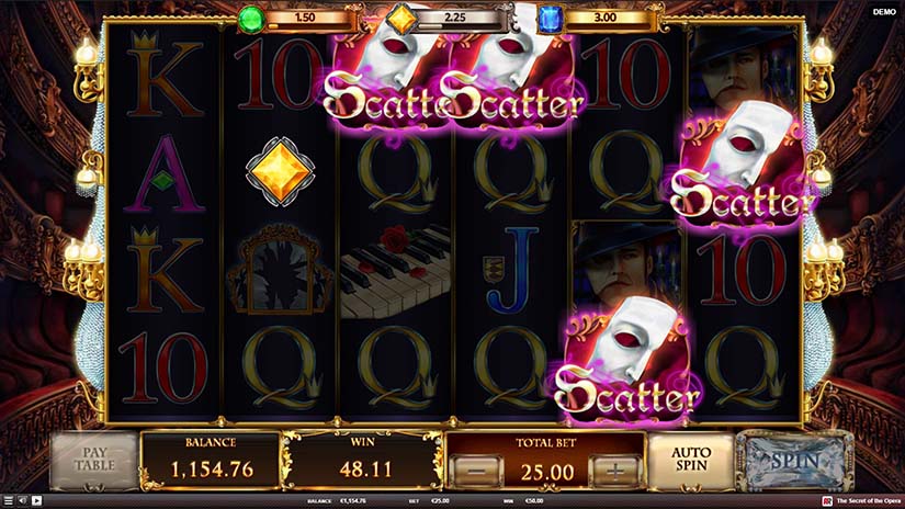 The Secret of the Opera slot screen 5