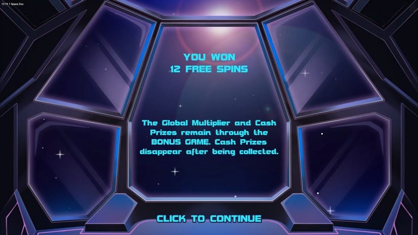 Space Zoo slot screen 2