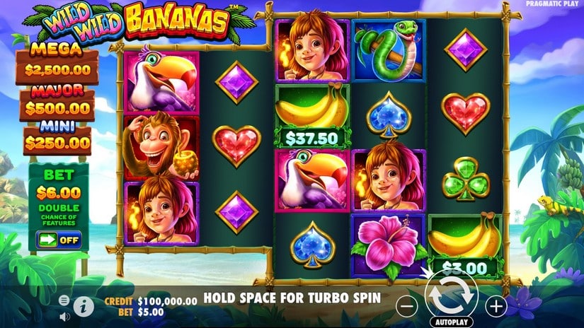 Wild Wild Bananas slot screen 1
