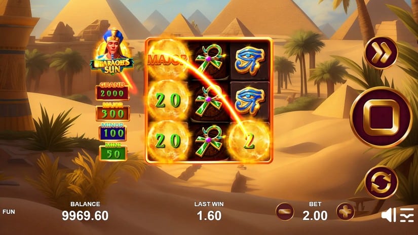 Pharaon’s Sun slot screen 3