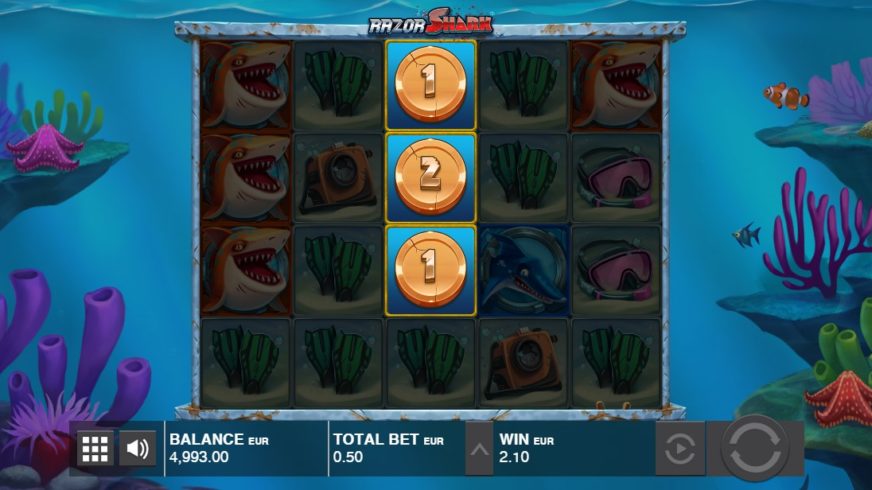 Razor Shark slot screen 3