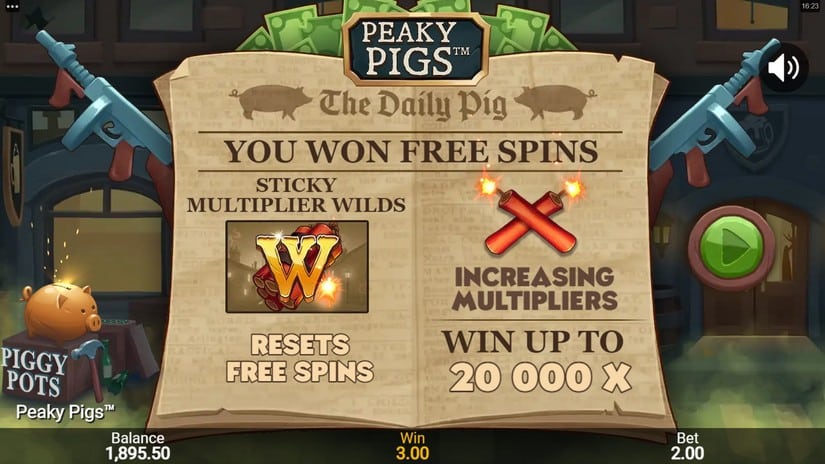 Peaky Pigs slot screen 4