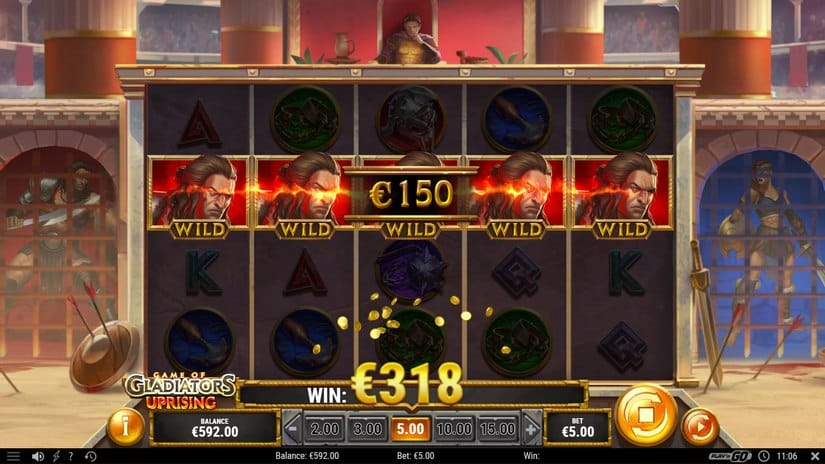 Game of Gladiators Uprising slot screen 4