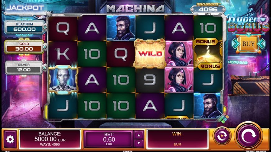 Machina slot screen 1