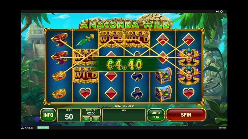 Anaconda Wild slot screen 3