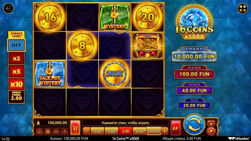 16 Coins™ x5000 slot screen 1