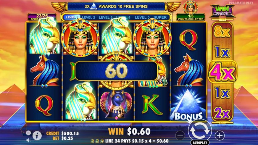 Queen of Gold slot screen 5
