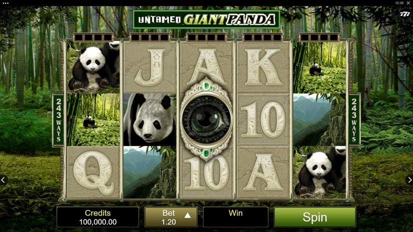 Untamed – Giant Panda slot screen 1