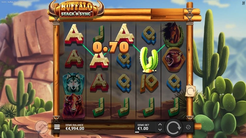 Buffalo Stack ‘n’ Sync slot screen 2