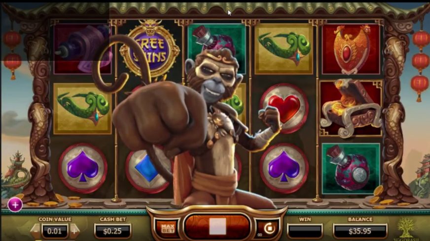 Legend of the Golden Monkey slot screen 1
