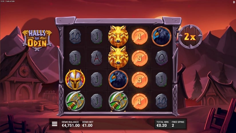 Halls of Odin slot screen 6