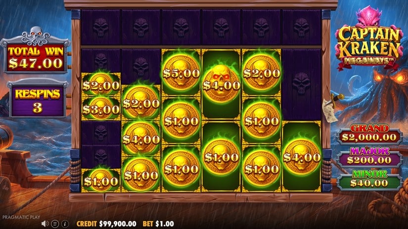 Captain Kraken Megaways slot screen 5