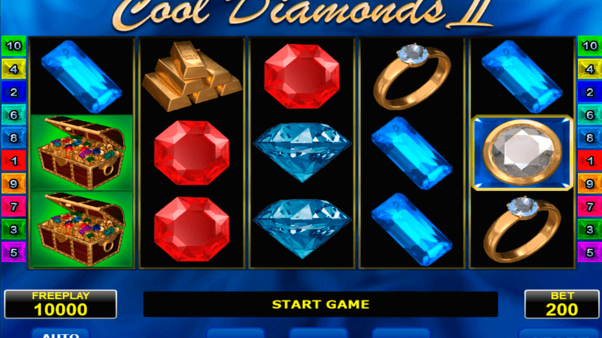 Cool Diamonds 2 slot screen 1