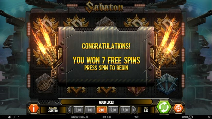 Sabaton slot screen 4