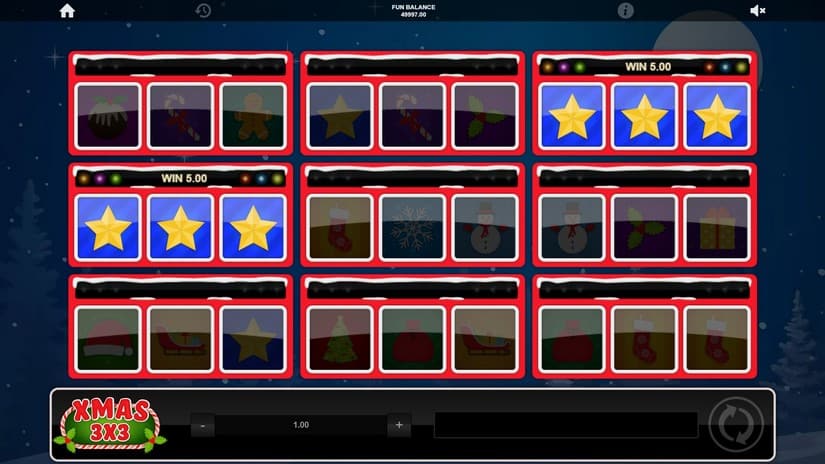 Xmas 3×3 slot screen 3