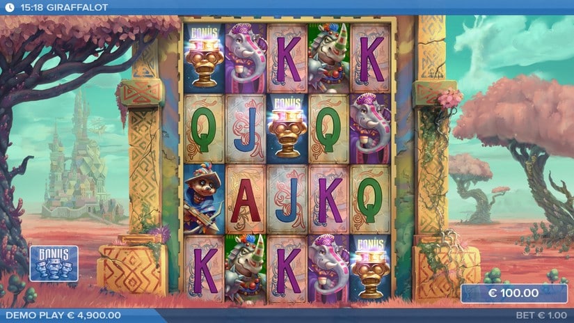 Giraffalot slot screen 2