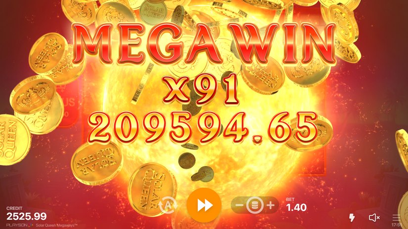 Solar Queen Megaways slot screen 5