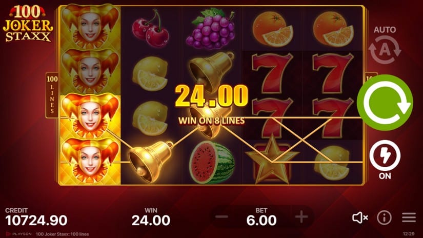 100 Joker Staxx slot screen 3