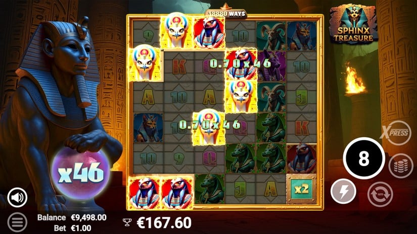 Sphinx Treasure slot screen 5