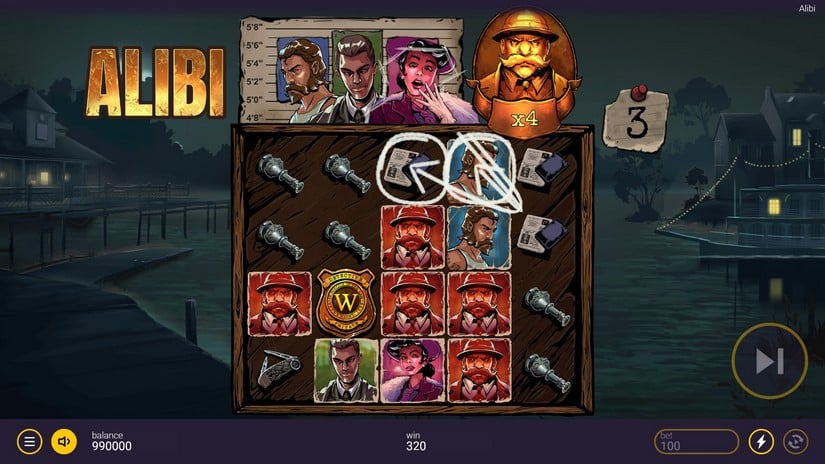 Alibi slot screen 5