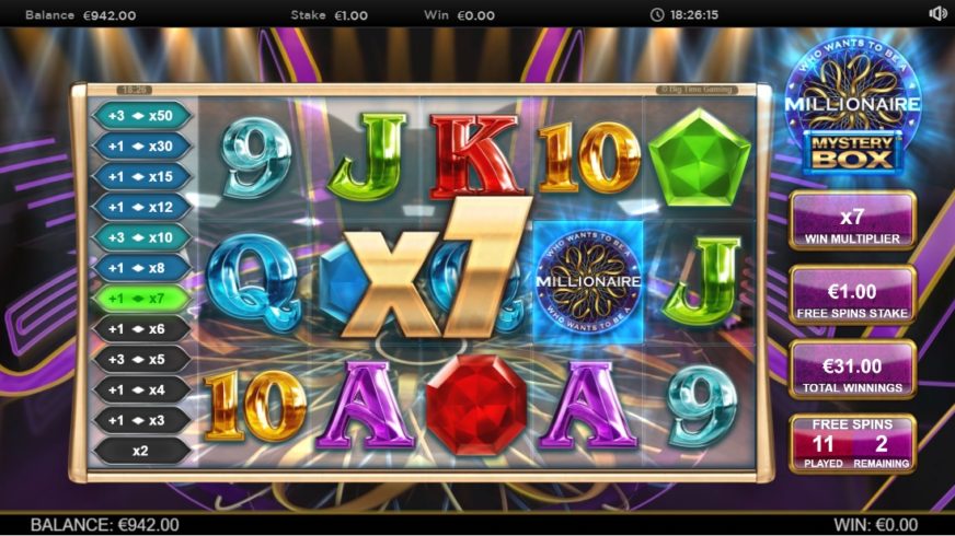 Who Wants to Be a Millionaire Mystery Box slot screen 6