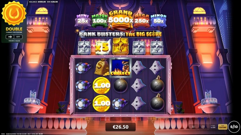 Bank Busters The Big Score slot screen 3