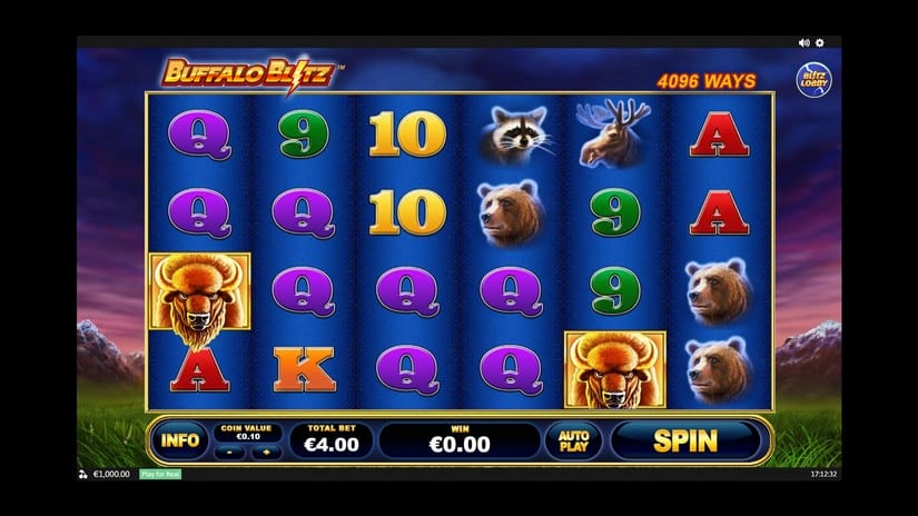 Buffalo Blitz slot screen 1